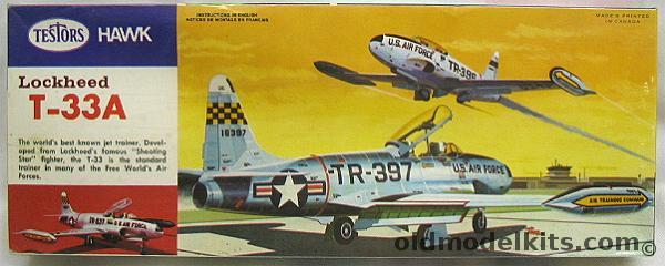 Testors 1/48 Lockheed T-33A Trainer, 509 plastic model kit